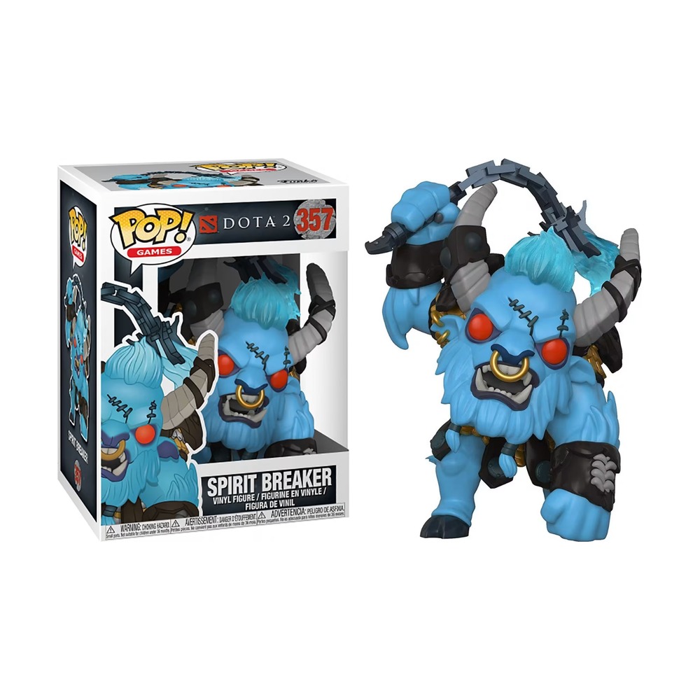 FUNKO POP! DOTA 2 - SPIRIT BREAKER, 30629, Nº 357, TIENDA CON LICENCIA OFICIAL, FIGURA, JUGUETE, CABEZÓN, VINILO, MUÑECO, VIDEOJUEGO, AZUL, MINOTAURO