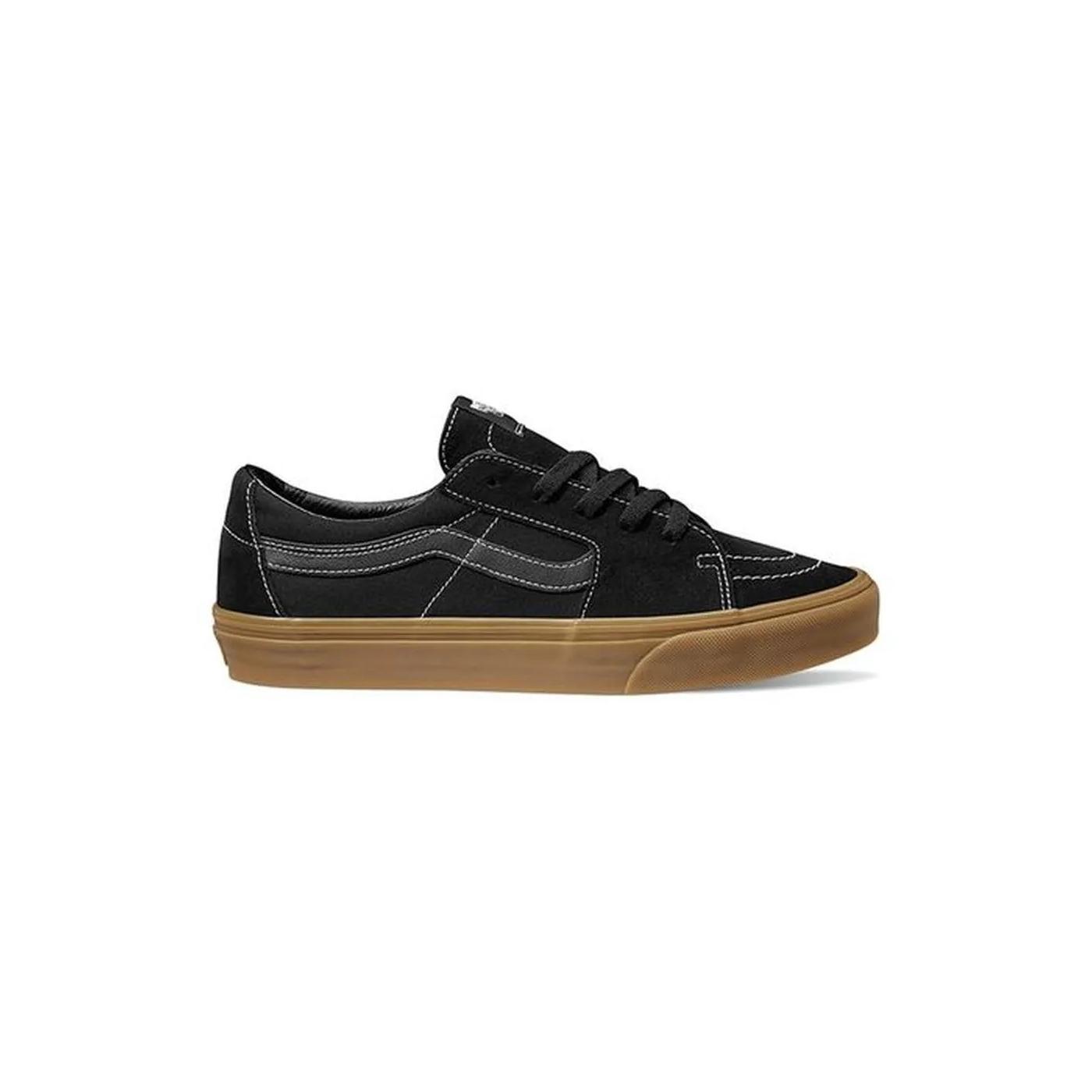 Zapatilla Vans Sk8 Baja Negra Suela Caramelo
