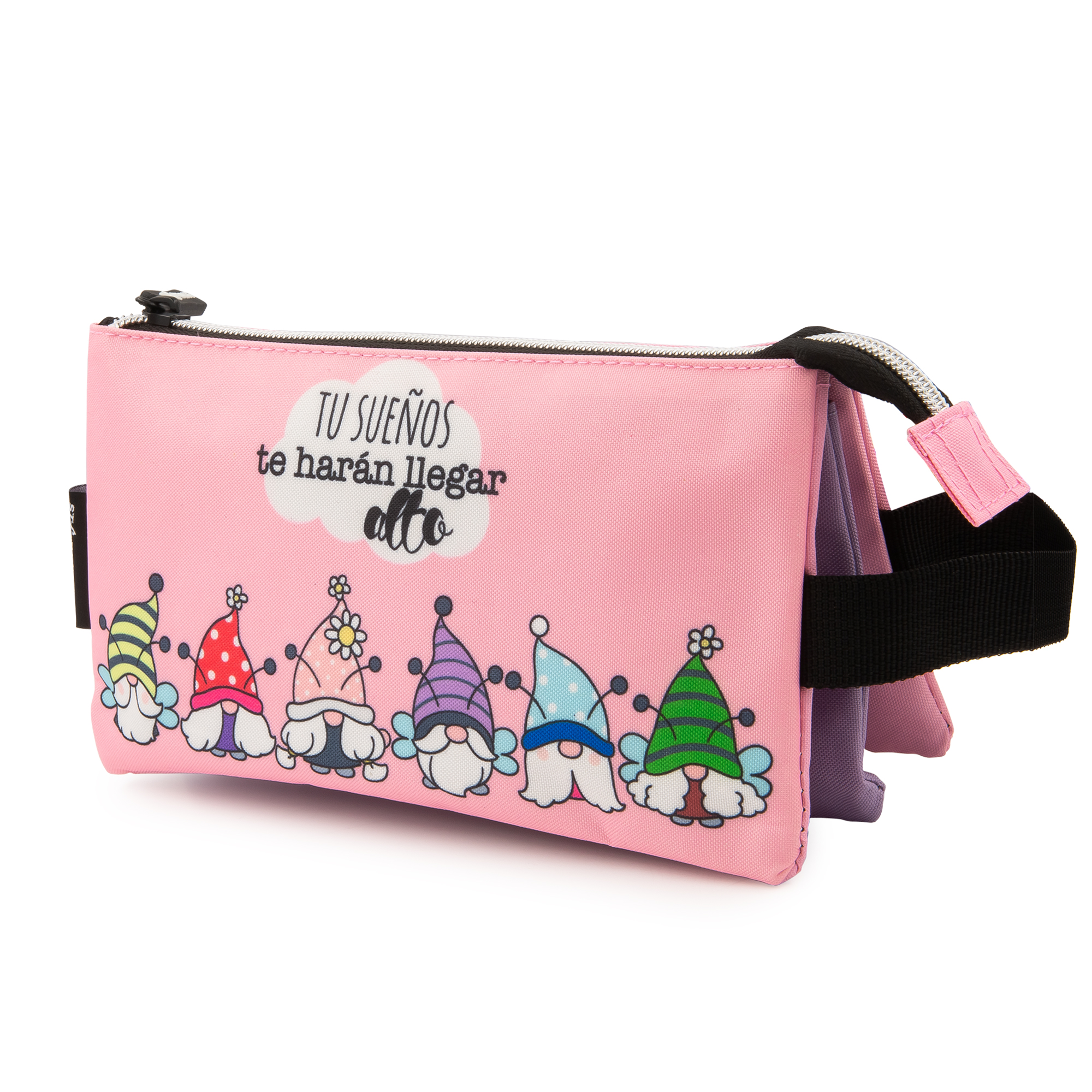 Estuches Starplast 2 Cremalleras, Tres Bolsillos, 6 Diseños, 21cm, Extensible