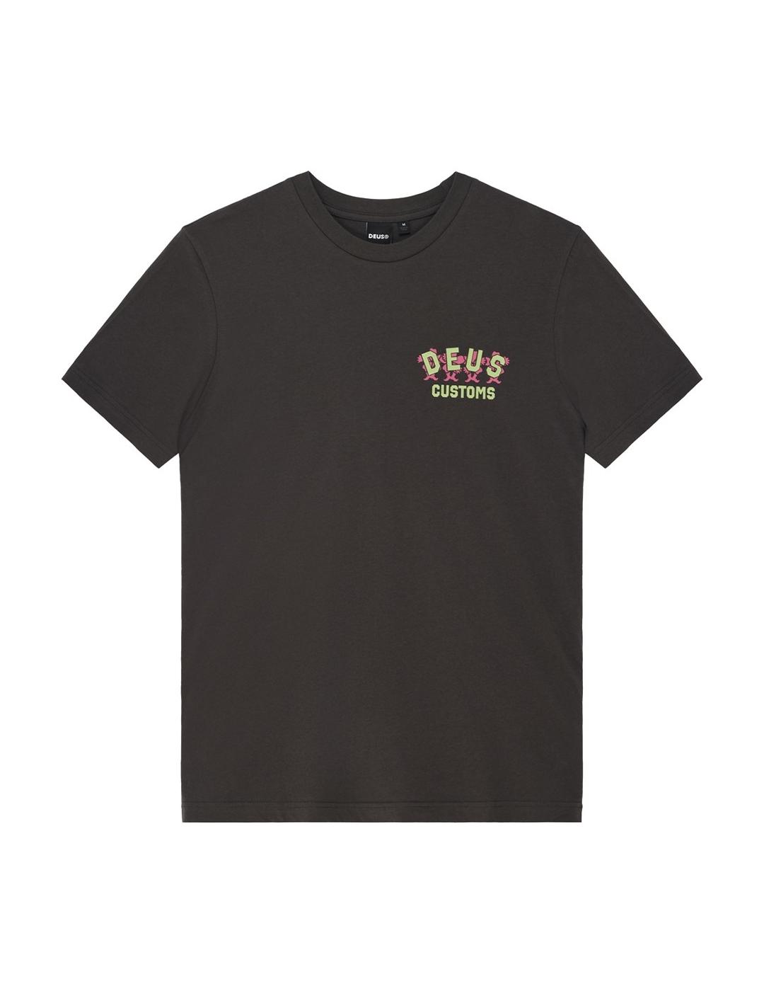 DEUS CAMISETA ANTRACITA FANCY PANSY