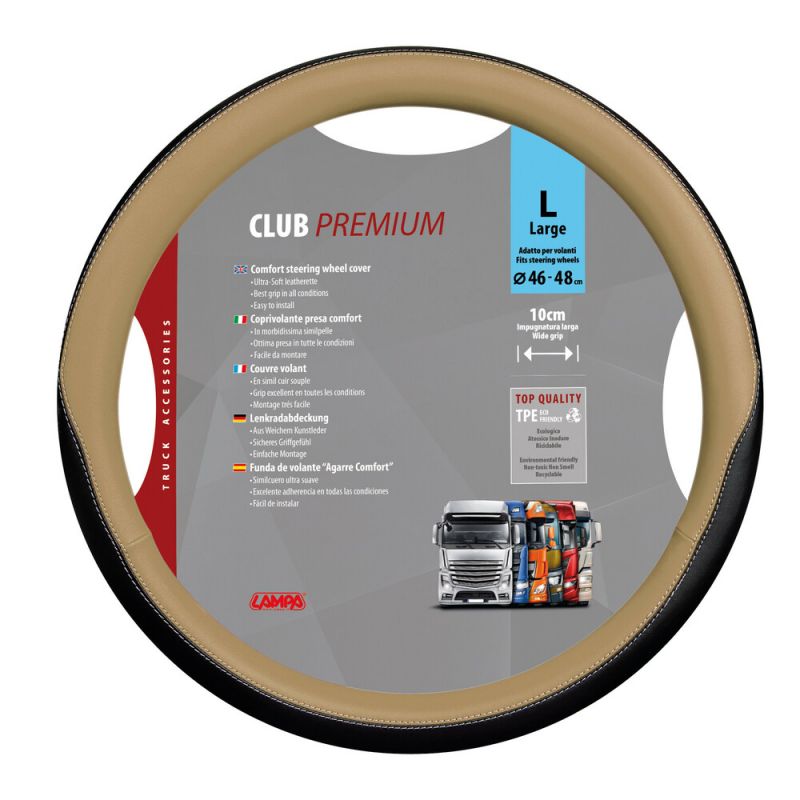 Funda De Volante Club Premi De Cuero Suave En Tpe De LAM98845