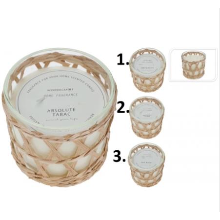 Vela aromática de estilo único, en recipiente de vidrio y con dos mechas - Disfruta de un aroma envolvente y relajante