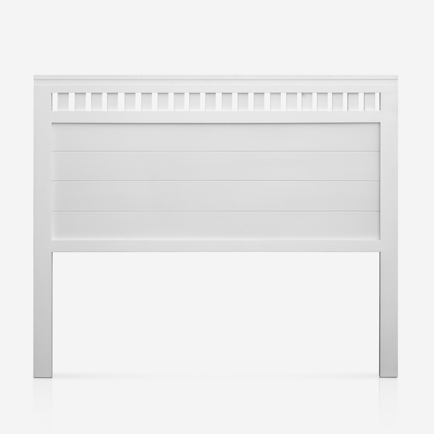 Cabecero BORA Lacado Blanco  Madera de Pino  Artesanal  Fabricado en España  Muebles PEJECAR