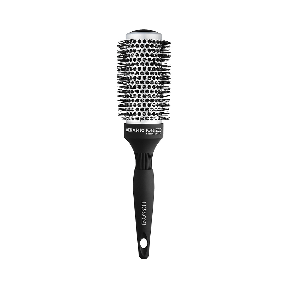 Lussoni Haircare Brush C&S Round Silver Styling 43mm - cepillo redondo