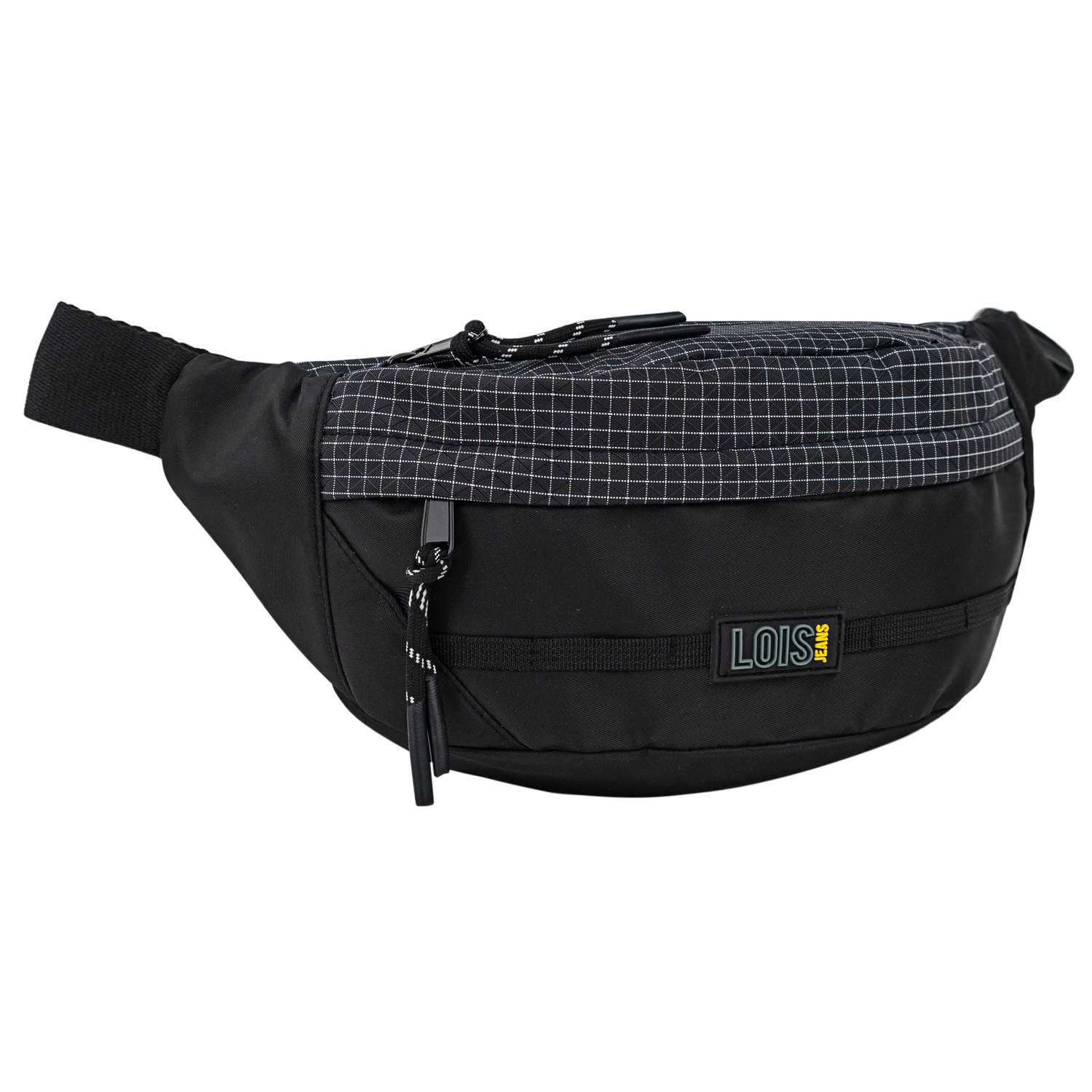 Lois Riñonera Mujer Urbana Compacta - Riñonera Negra Ajustable Para Deporte, Viaje Y Ciudad Con Bolsillos Y Correa Regulable