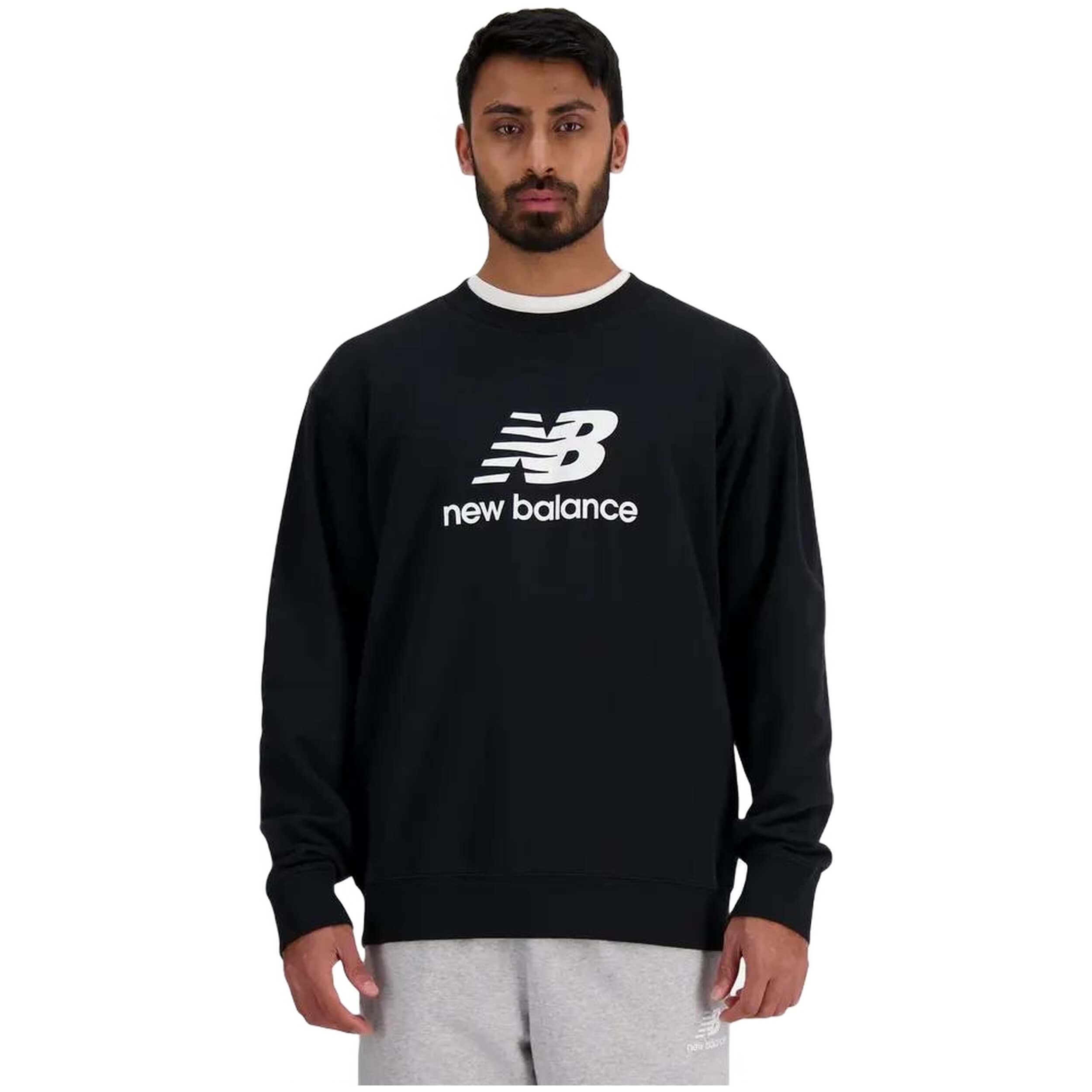 Sudaderas Sin Capucha New Balance para Hombre en color Negro