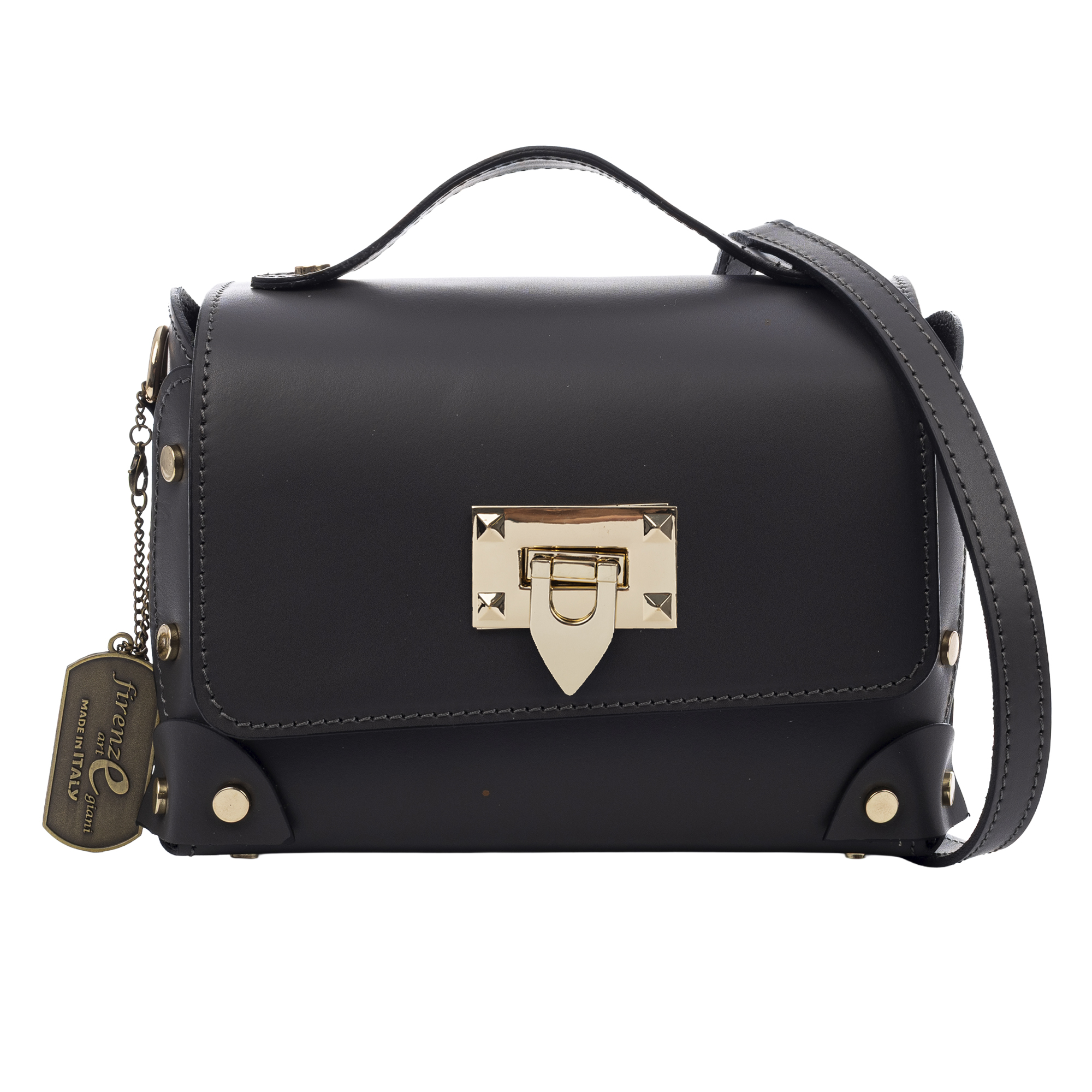 Barrali Bolso bandolera Mujer.Piel auténtica Ruga
