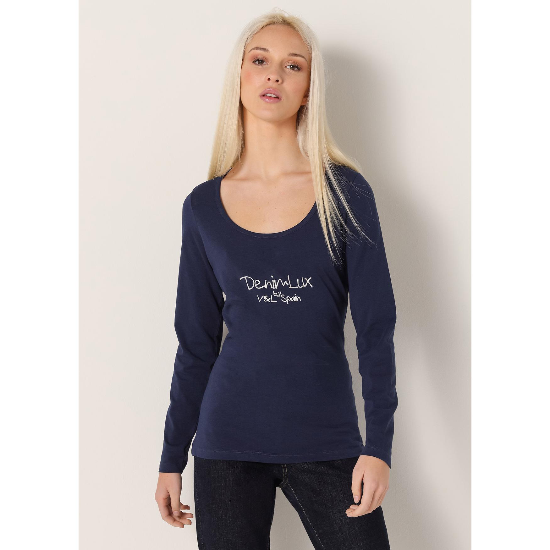 Victorio & Lucchino - Camiseta larga con cuello escotado