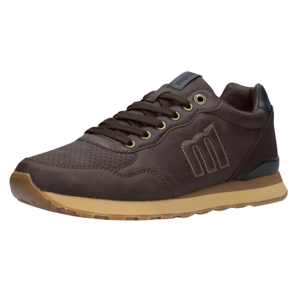 Deportivas Mustang Zapatillas Estilo Casual "Porland Classic" Estilo Deportivo Casual Para Hombre, Color Marrón Chocolate