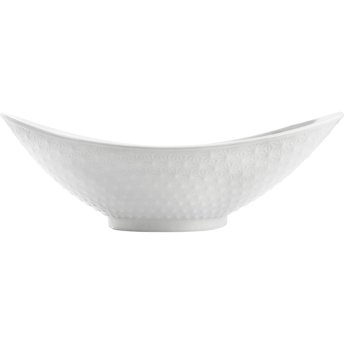 QUID GASTRO Fuente Porcelana 28,2X15,5X9CM Blanco Brillo Blancura y resistencia para el día a día