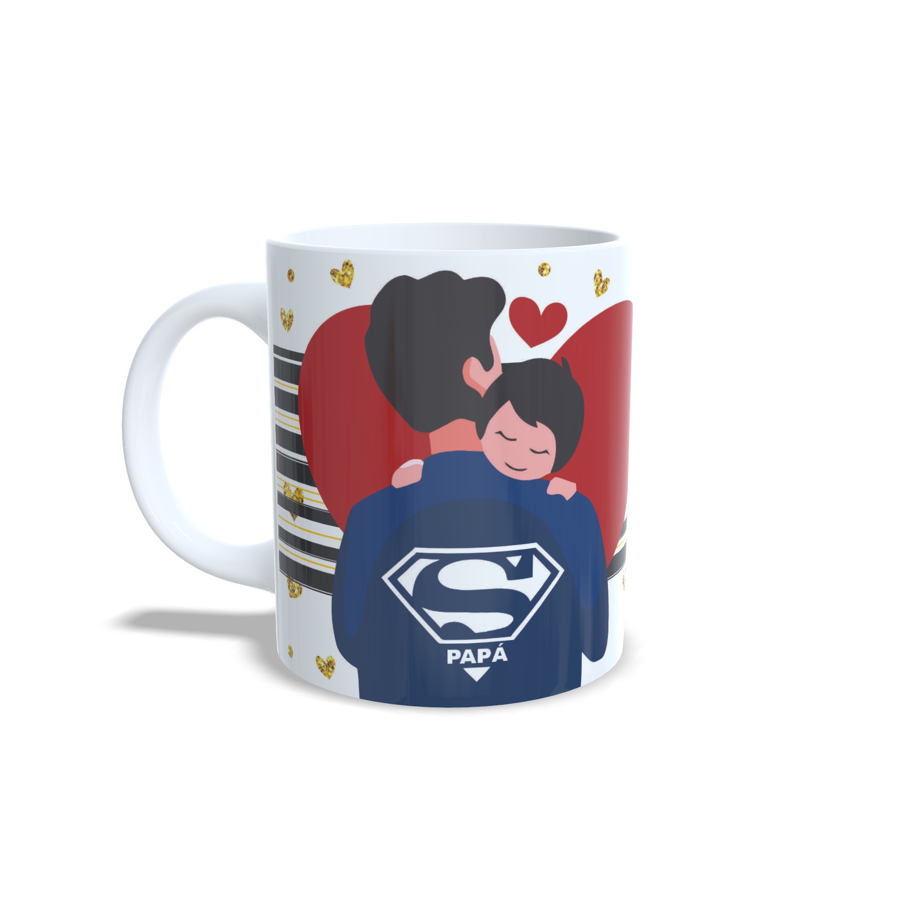 Taza Día del Padre "En Esta Casa Vive Un Superhéroe" - Regalo Original Día del Padre  - Cerámica 350ml. Conecta+y+compra