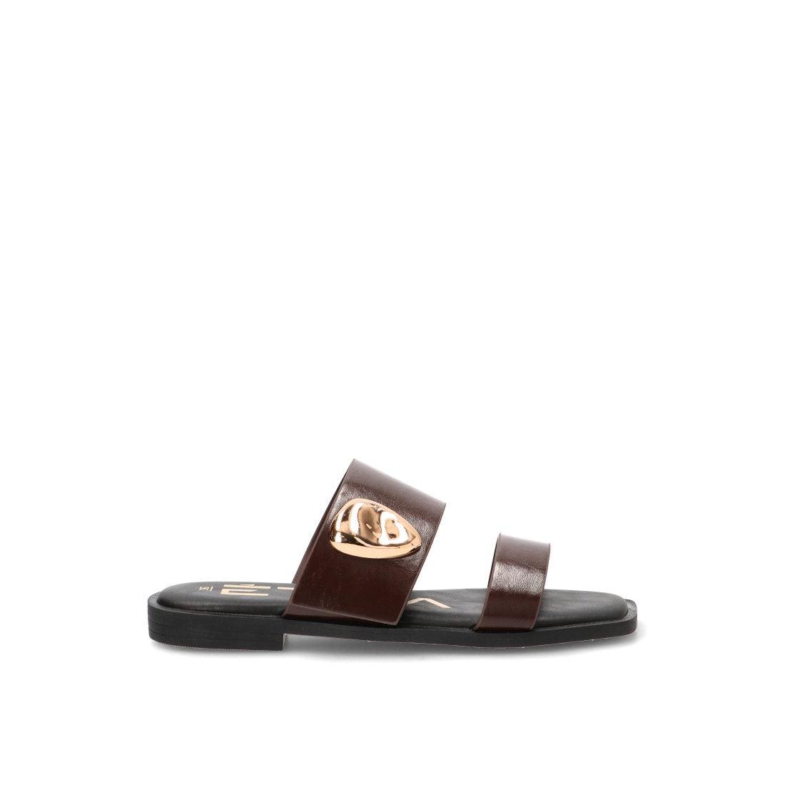 SANDALIA ZISA 10103, ETIKA MUJER, CHOCOLATE