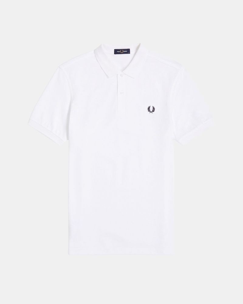 FRED PERRY M6000 Camisetas Polos Hombre Blanco