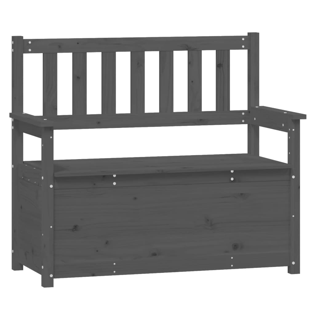 vidaXL Banco Banca Mueble con Almacenaje de Salón Recibidor Madera Maciza Pino Multicolor Multitalle