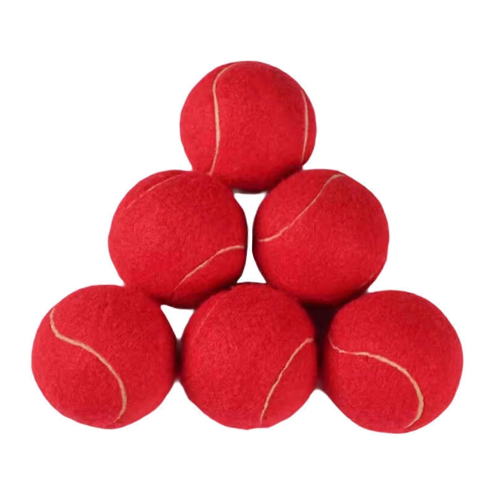 TK 6x Tennis Balls Training Balls Dogs Tennis Balls Professional Elastic Balls Wear Resistant for Sports Beginners Entertainment