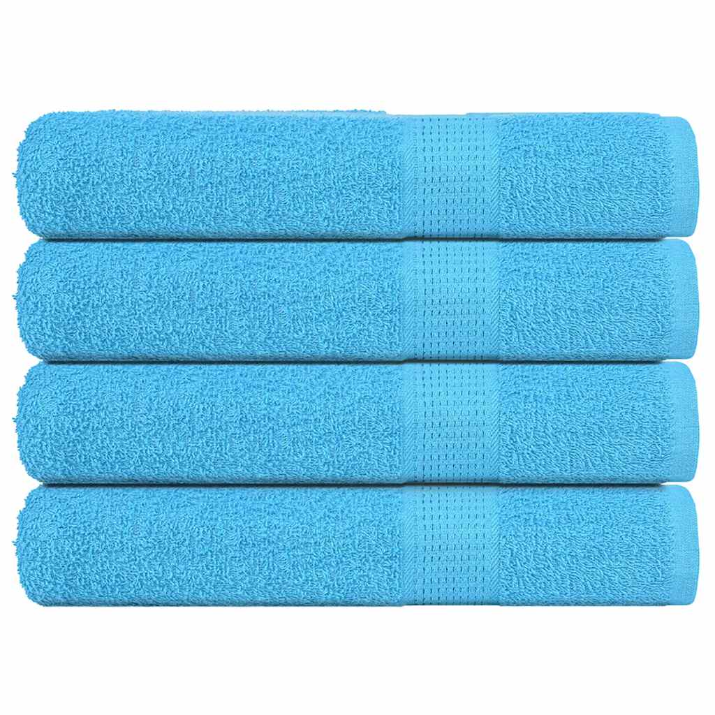 vidaXL Toallas de sauna 4 uds 80x200 cm 360 gsm en color Verde manzana/Tuquesa/orange y más