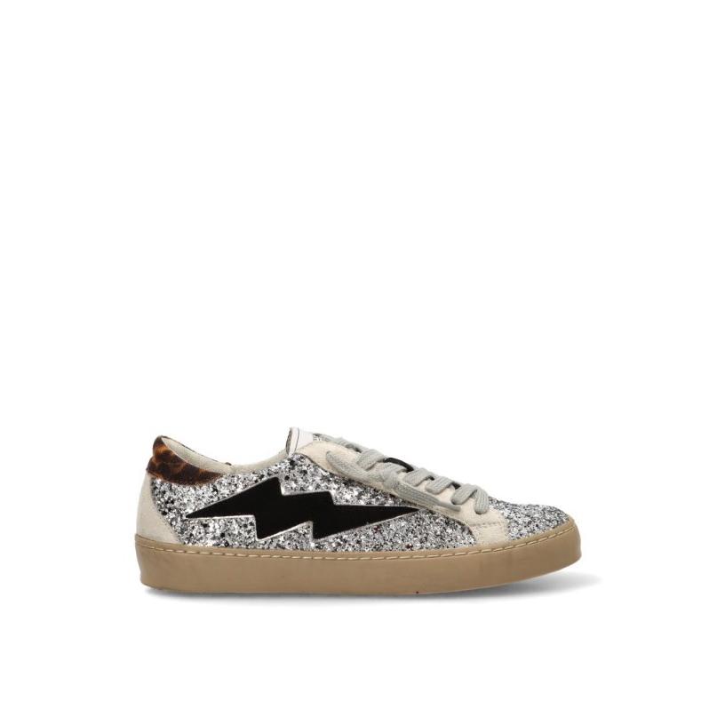 Zapatillas Casual Yulia - Mujer - Suela Plana - Modelo M6500 - Color Plomo