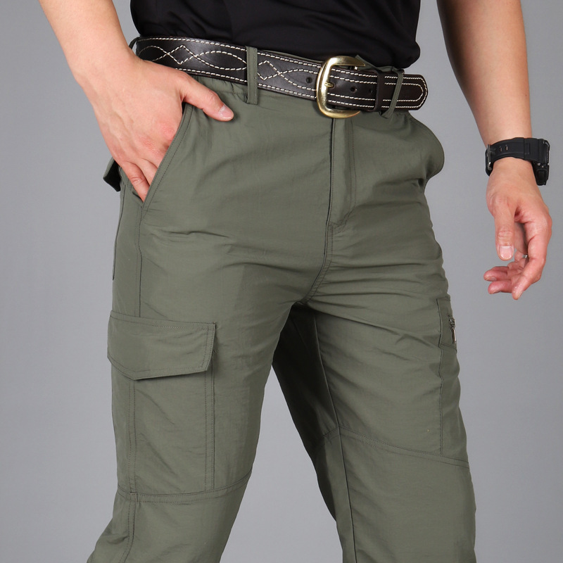TK Pantalones Tácticos Para Hombre Resistentes Al Agua Con Múltiples Bolsillos Trabajo Al Aire Libre Casual Para Acampar Y Senderismo