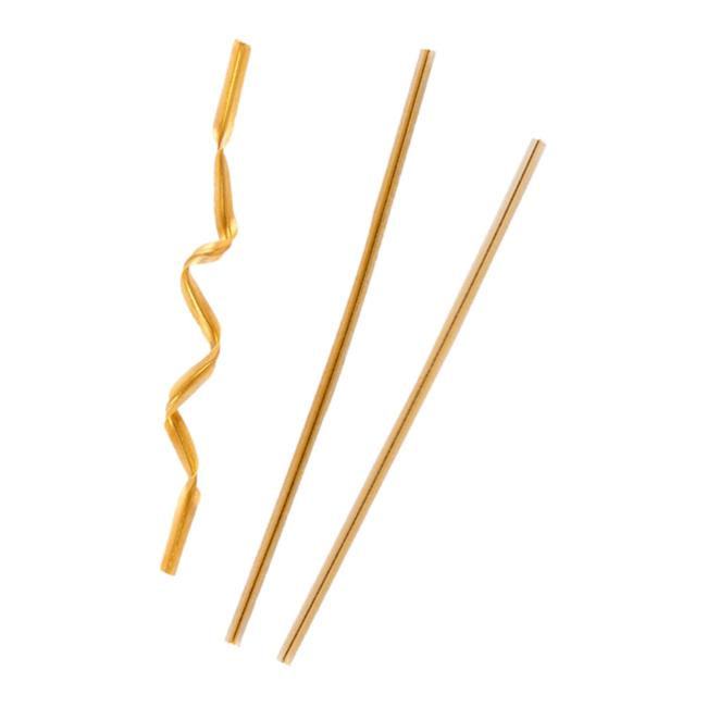 MONOUSO | Cierre para Bolsas en Metal Oro 9,5cm (1.000 Uds)