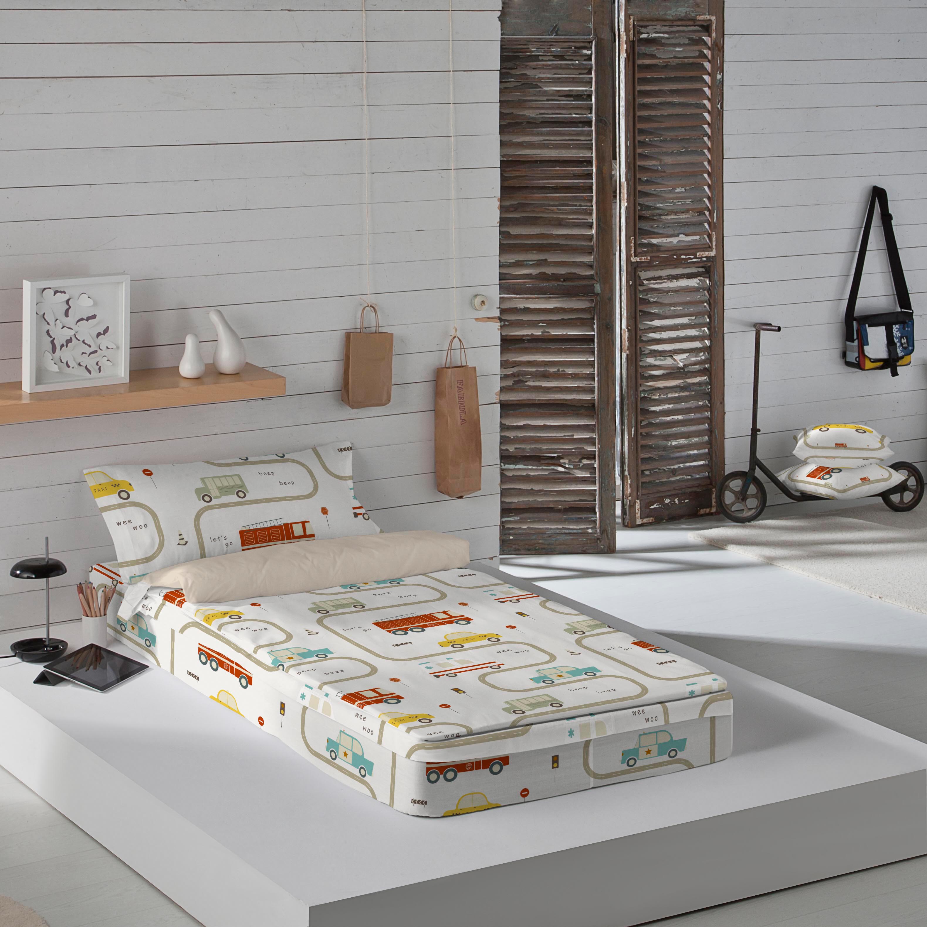 COOL KIDS - Saco nórdico Infantil Estampado 100% Algodón - Con relleno - Extrasuave - Para Cama de 90/105 cm - Fabricado en España