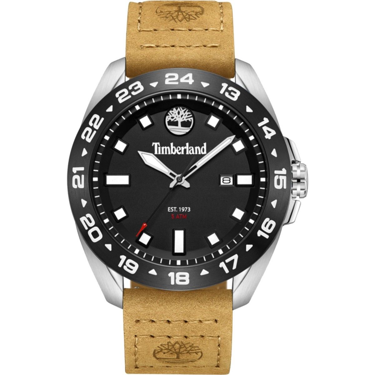 Timberland Reloj Hombre Analogico Cuarzo con Correa de Cuero TDWGB0029401
