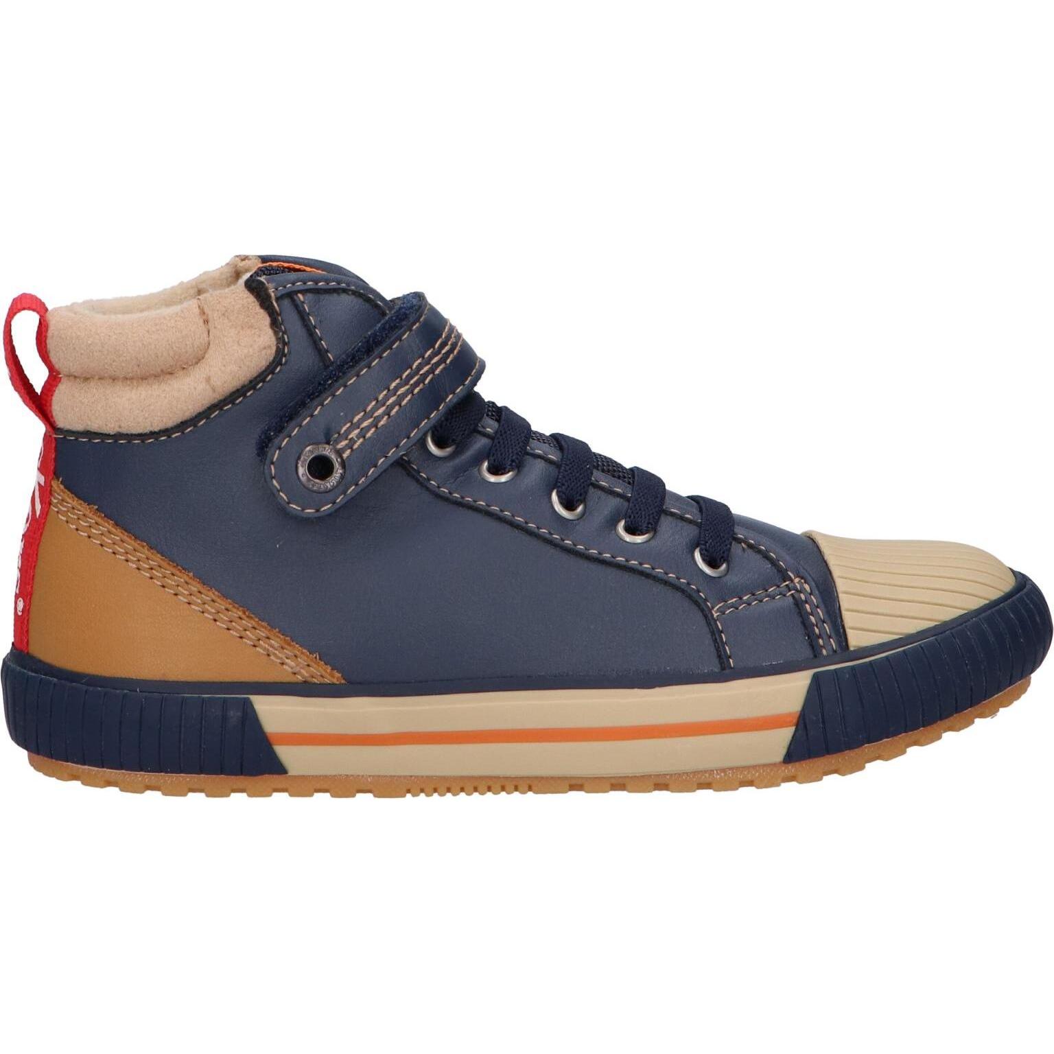 KICKERS 915740-30 GECKIRO HI 10 MARINE Boys' Boots with padded insole for comfort, non-slip sole for safety, and flexible design, perfect for autumn/winter adventures and active play.