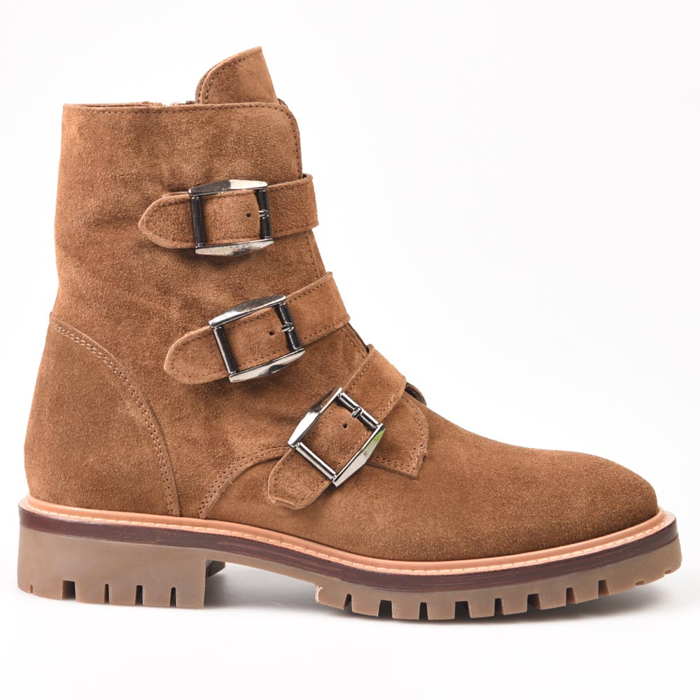 Botines para mujer de piel fabricados en España Alpe Hebillas 52091101 Cuero