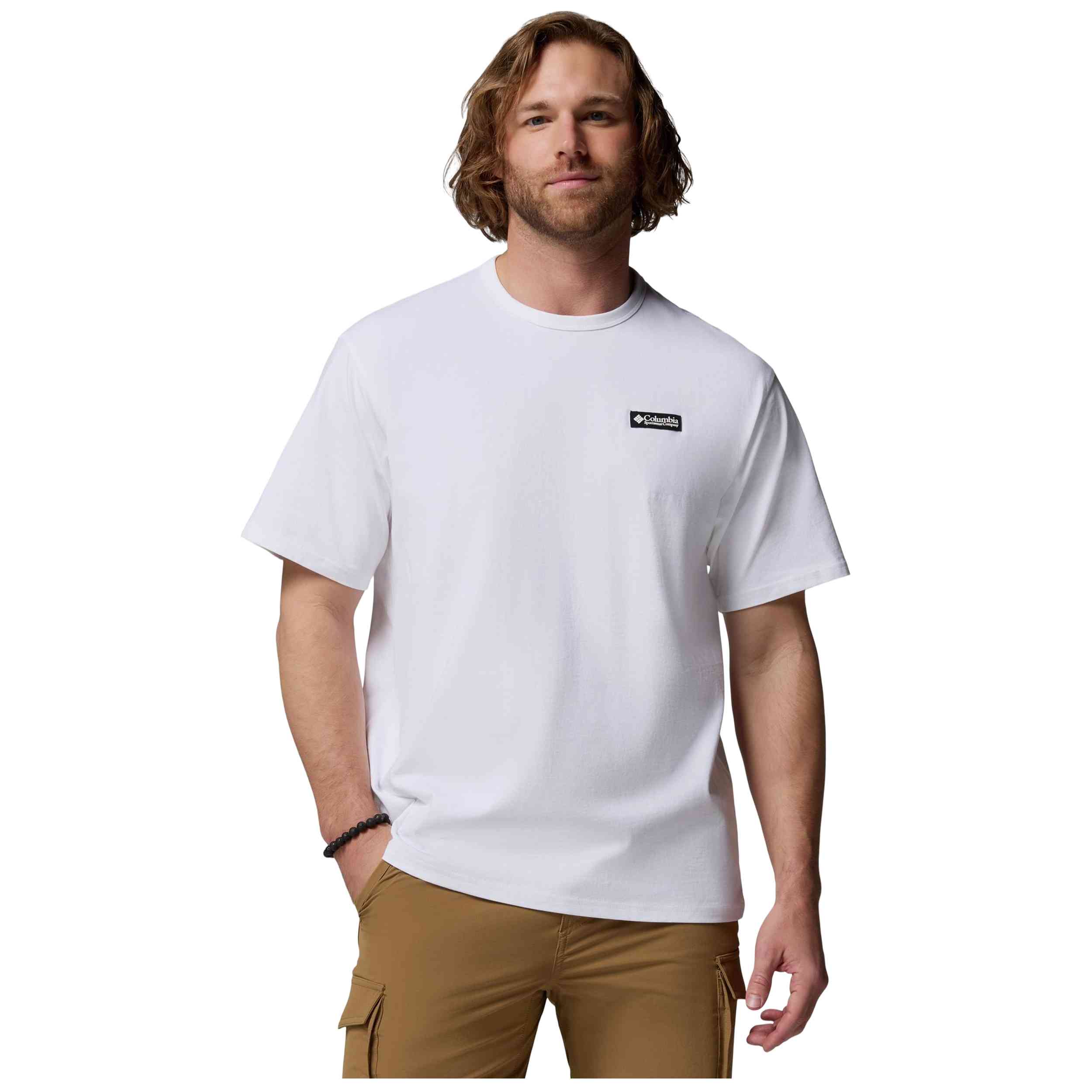 Camiseta De Manga Corta Columbia modelo Camiseta Columbia CSC Heavyweight Back Graphic manga corta blanco limpio para Hombre en color Blanco