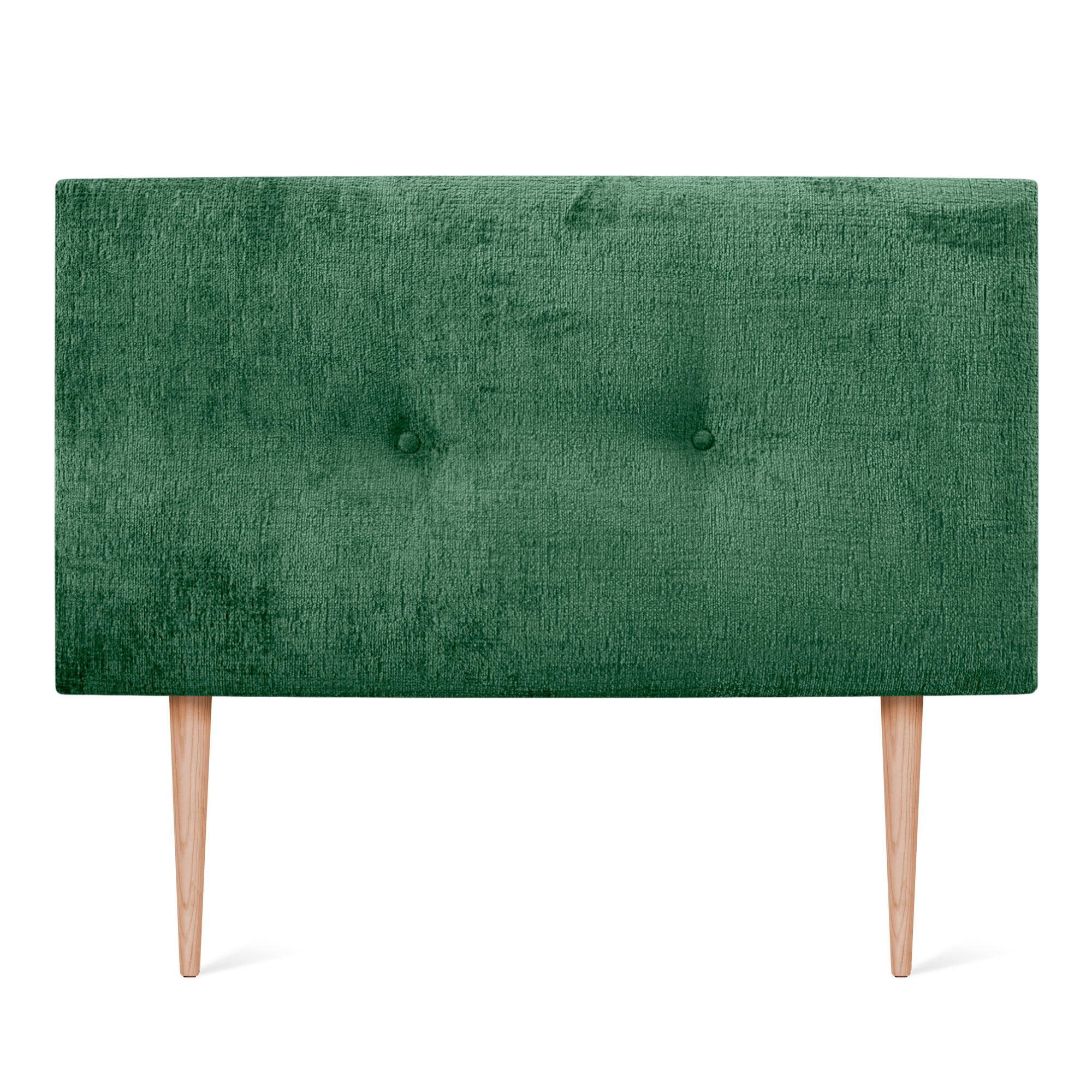 DHOME Cabecero Acabado Lana Natural con Botones y Patas Cabezal Tapizado Cama Dormitorio Alcolchado WINTER LUXURY