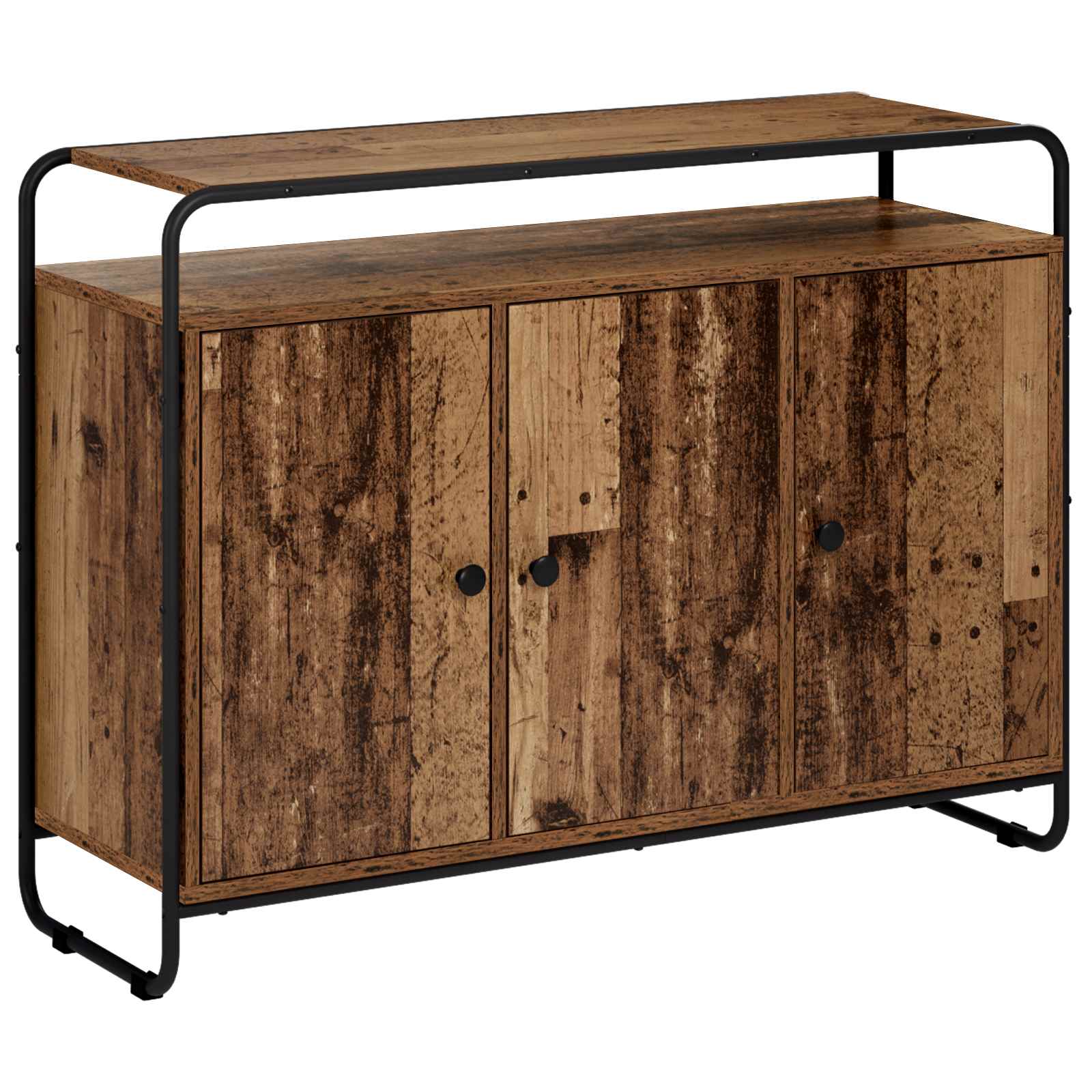 vidaXL Aparador  102 x 35 x 75 cm Madera de ingeniería Multicolor