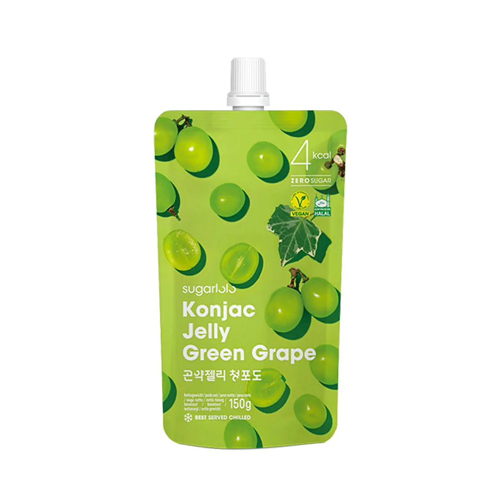 Konjac Jelly Sabor Uva Sugarlolo 150G | Gelatina Estilo Asiático con Sabor a Uva | Snack Dulce Listo para Consumir