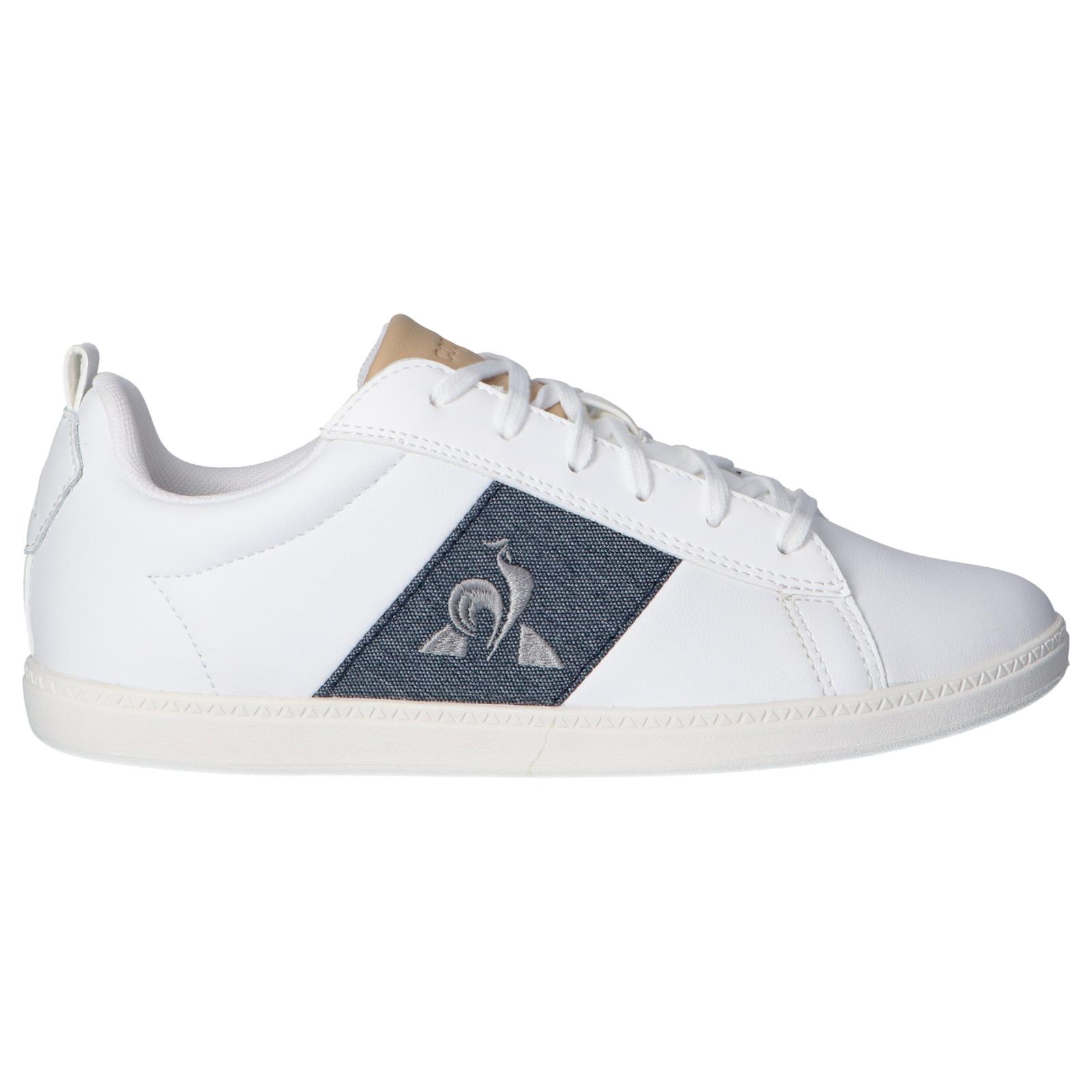 Le coq sportif women's and girls and boys' sneakers 2110077   Courtclassic gs optical white-dress blue