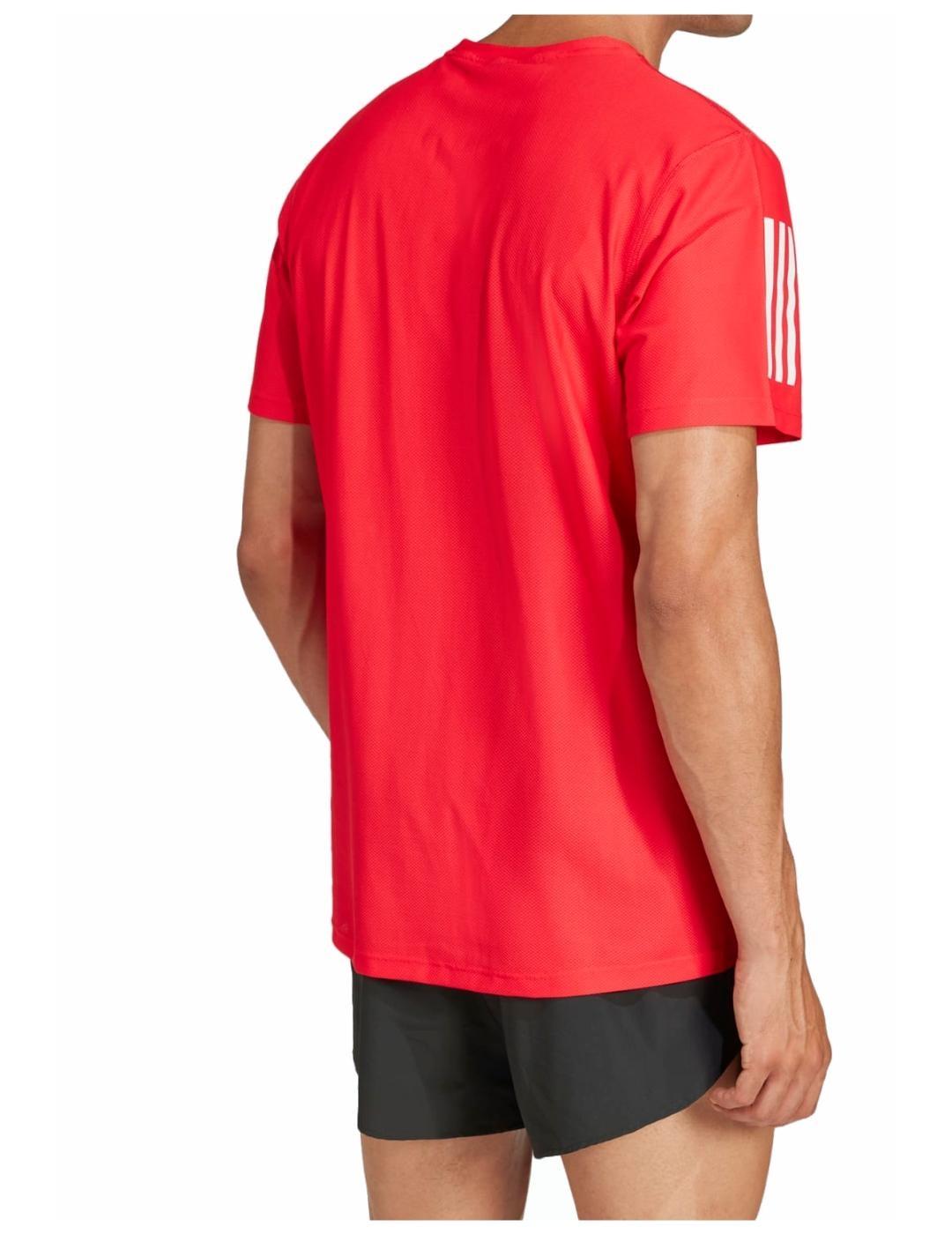 Camiseta  Running  Adidas OTR B  Rojo