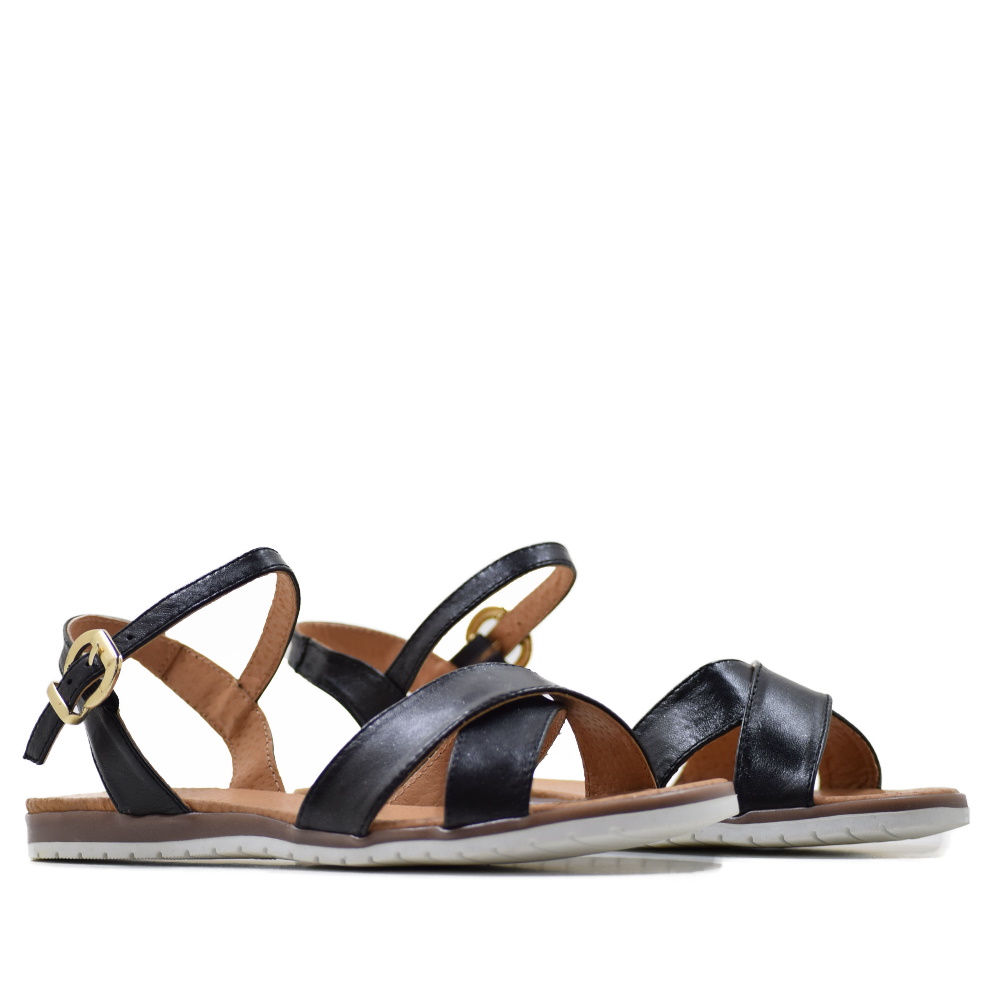 Sandalias Andreana de Piel Ante Ultramar: Elegancia Atemporal y Confort Duradero para Mujer, Diseño Minimalista con Tacón Plano 5mm, Fabricación Artesanal Española en Tallas 36-41, Color Azul Multicol