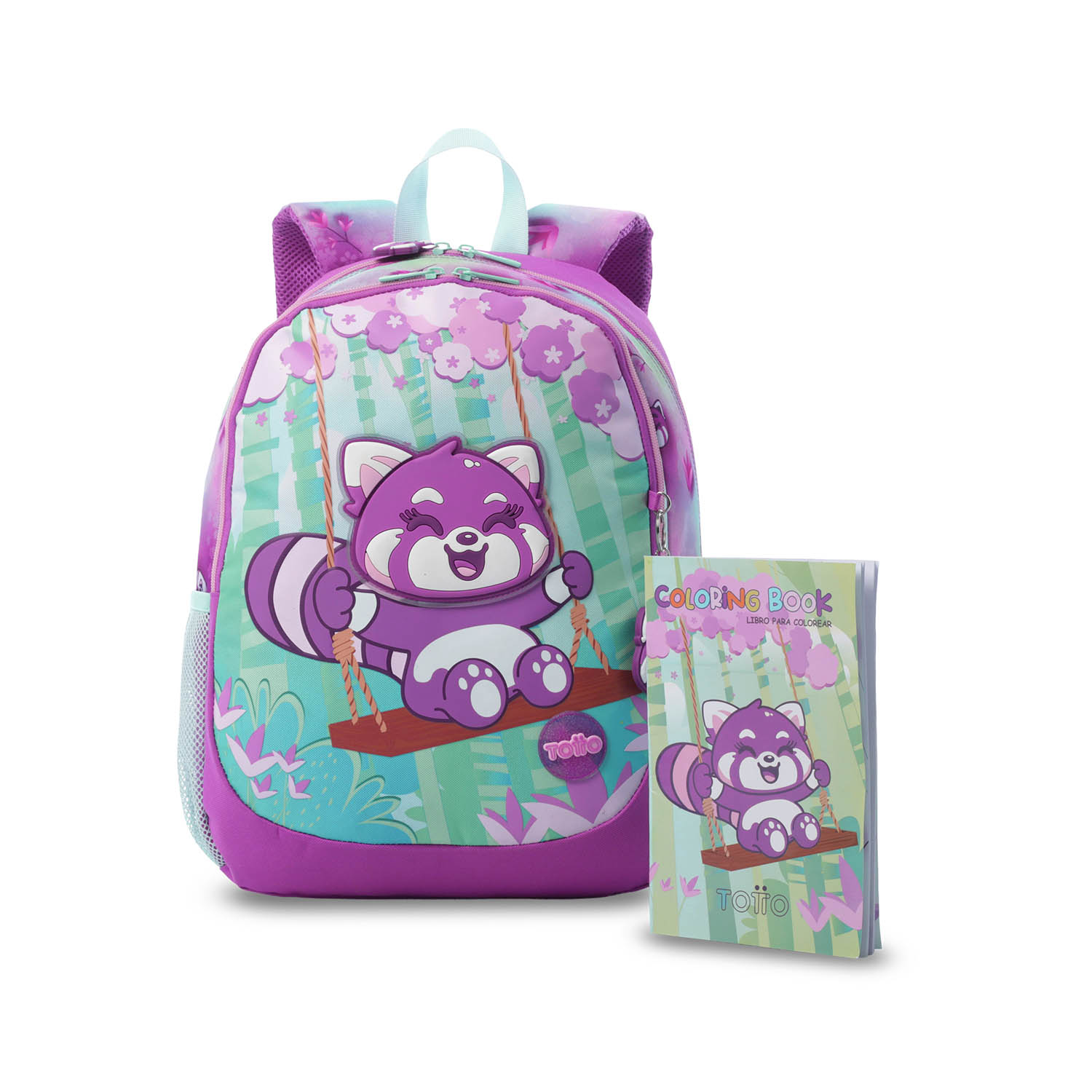 Totto Mochila Infantil Bambu M Material: Poliéster 32 x 40.5 x 14 cm
