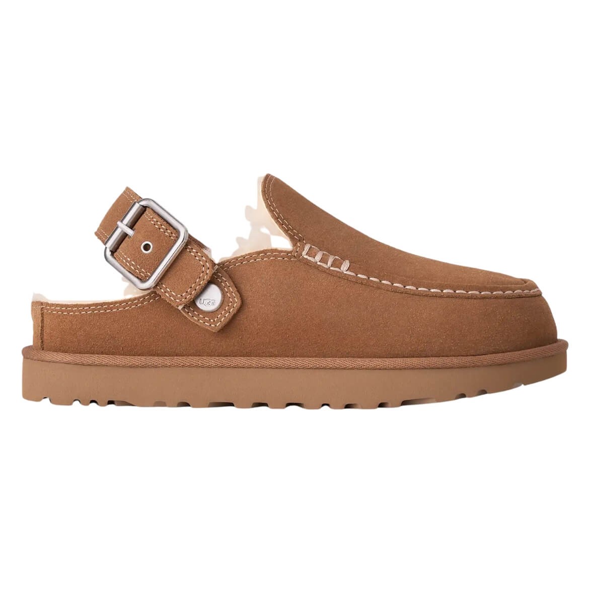 Zuecos De Mujer En Piel Goldenstar Evelina Chestnut De Ugg