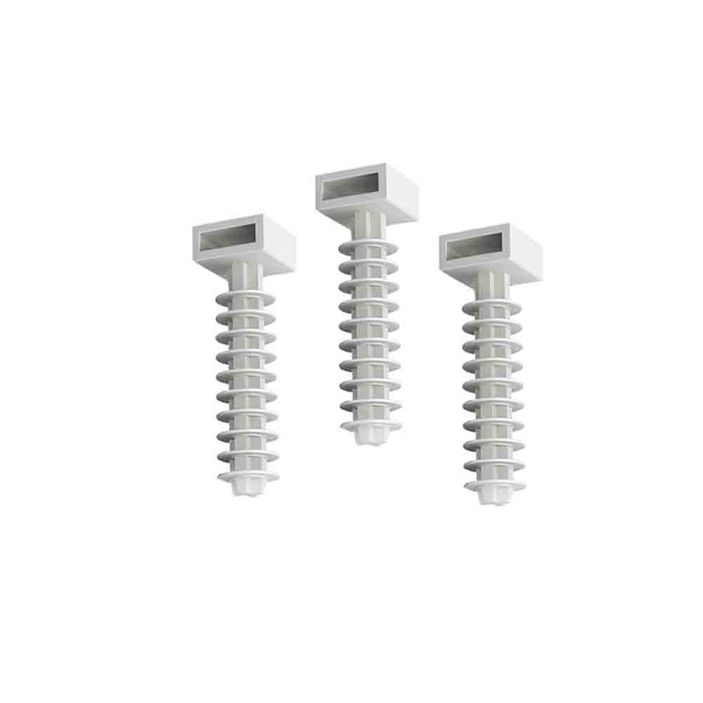pack 100 unid. taco blanco n°6 para brida