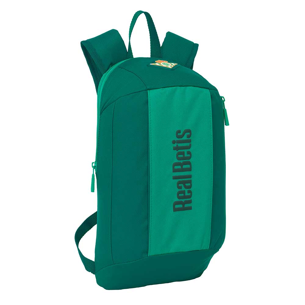 SAFTA | Mochila Escolar Guardería Betis Balompié Adaptable a Carro (Sin Carro) Resistente al Agua, Licencia Oficial, 2 Compartimentos Grandes, Bolsillo Botella, Espalda Acolchada, Talla Única, Alto