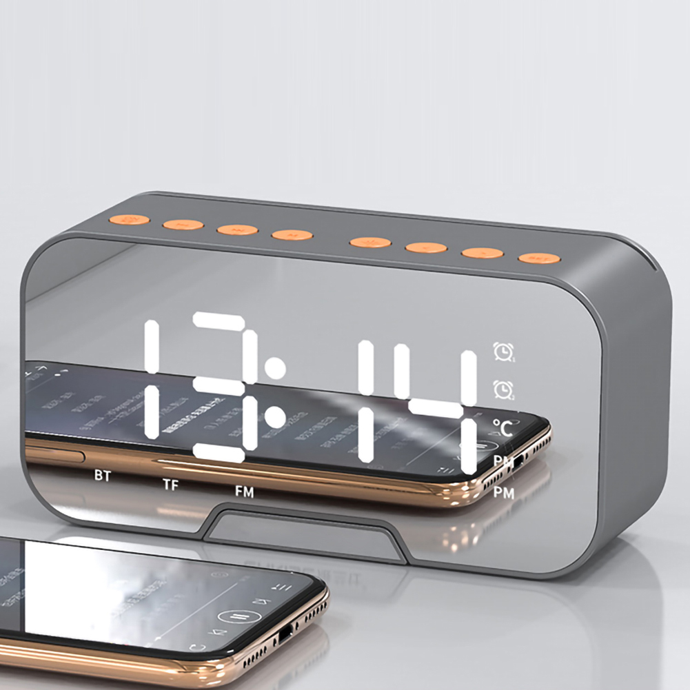 Reloj despertador recargable con configuración de reloj Dual, pantalla LED, reloj despertador para dormitorio y estudio