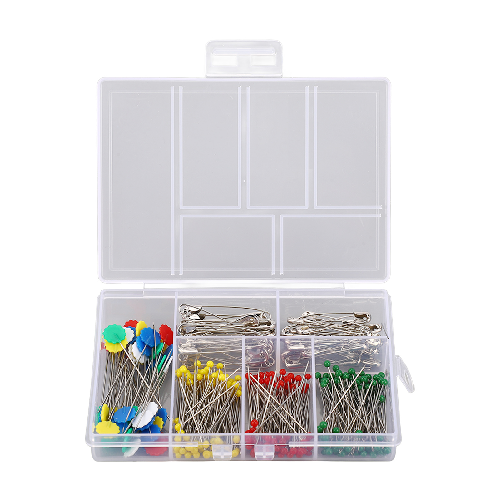 TK Juego de 400 alfileres de costura con cabeza de bola de cristal y ciruela multicolor para decoración de joyas de bricolaje