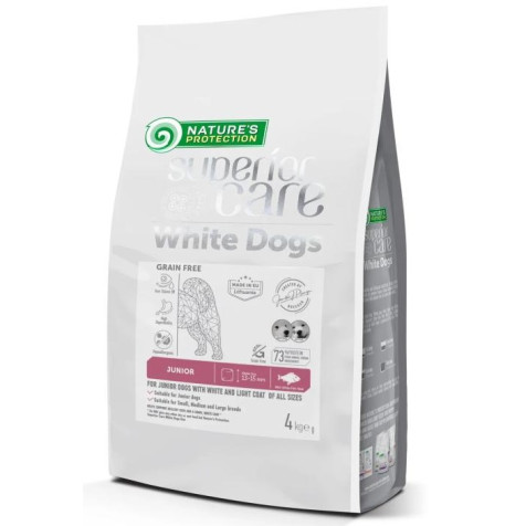 Nature's Protection Junior Pelo Blanco Grain Free Pescado Blanco 4 Kg