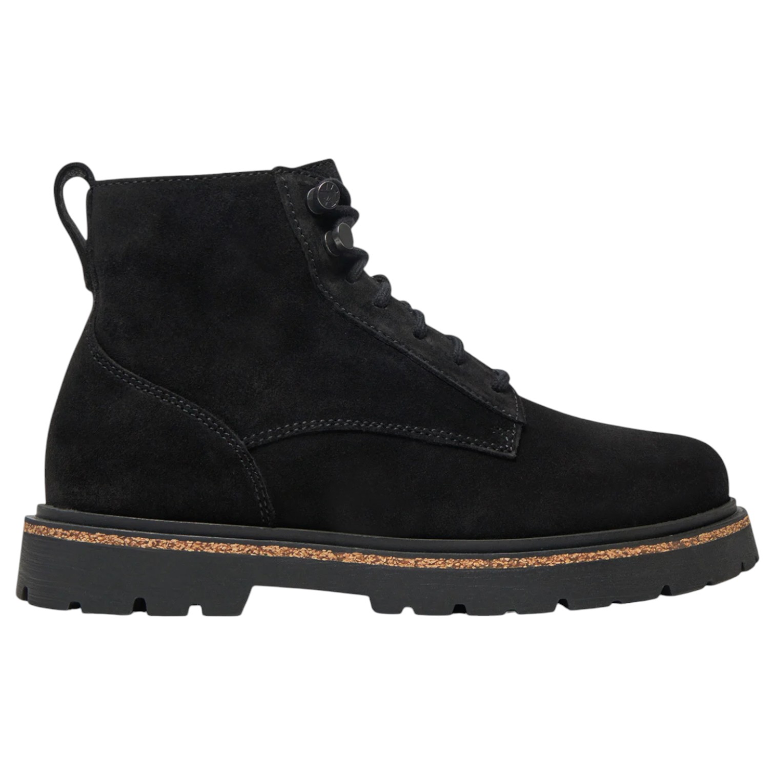 Stivaletto Uomo Birkenstock Highwood Lace Mid  Camoscio Naturale Black