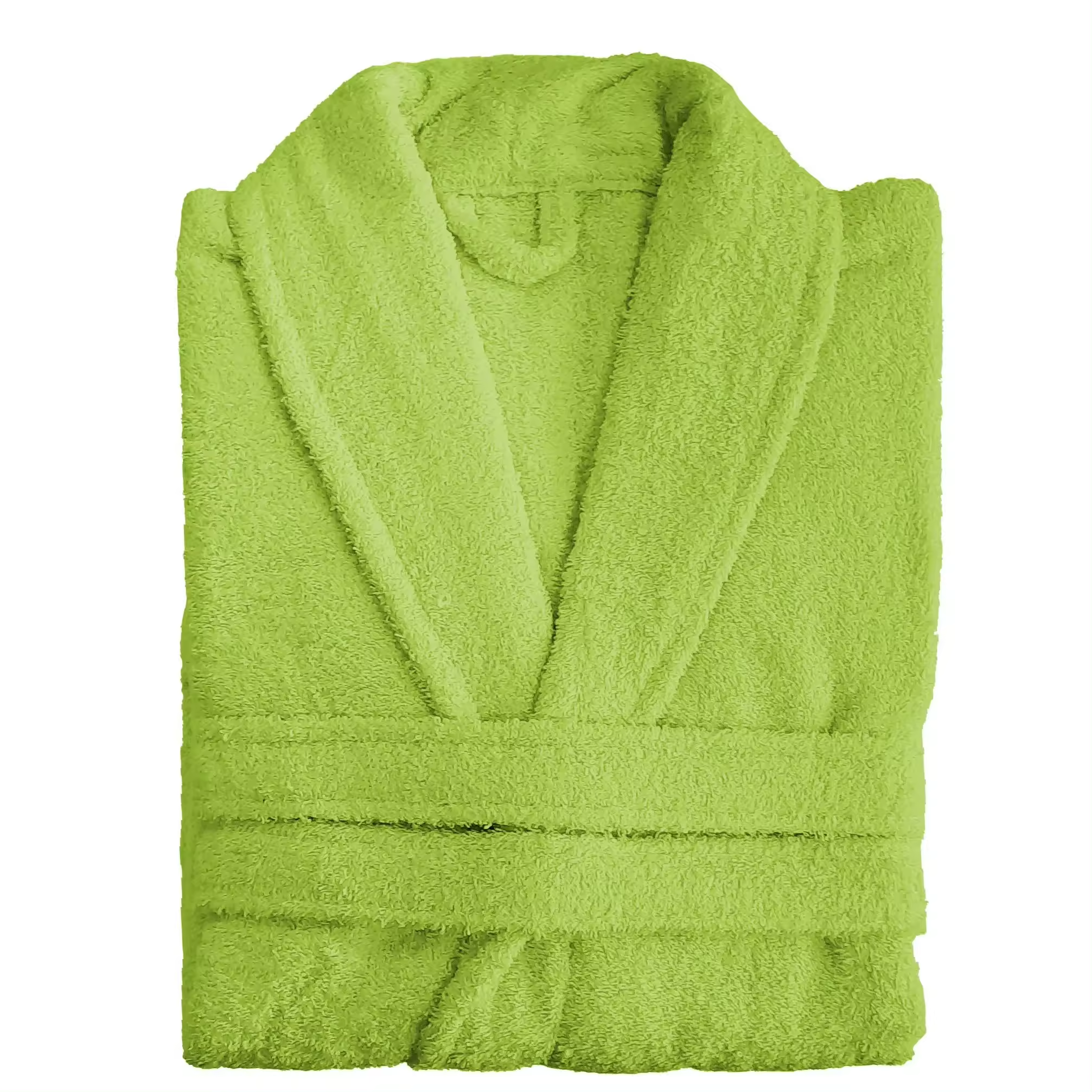 Albornoz de baño de Algodón cardado sin capucha. 100% Algodón premium Densidad 380gr. Disponible en varios colores. Tejido ultra suave y absorbente. Tamaños  M, L, XL y XXL