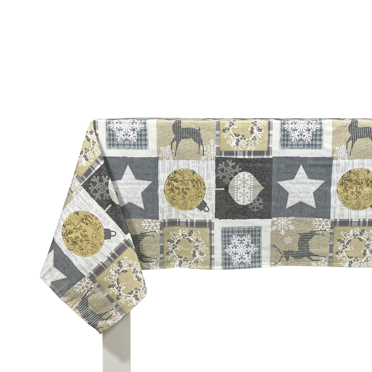 NAF NAF - Mantel de Navidad RUSTIC. Varios tamaños disponibles.