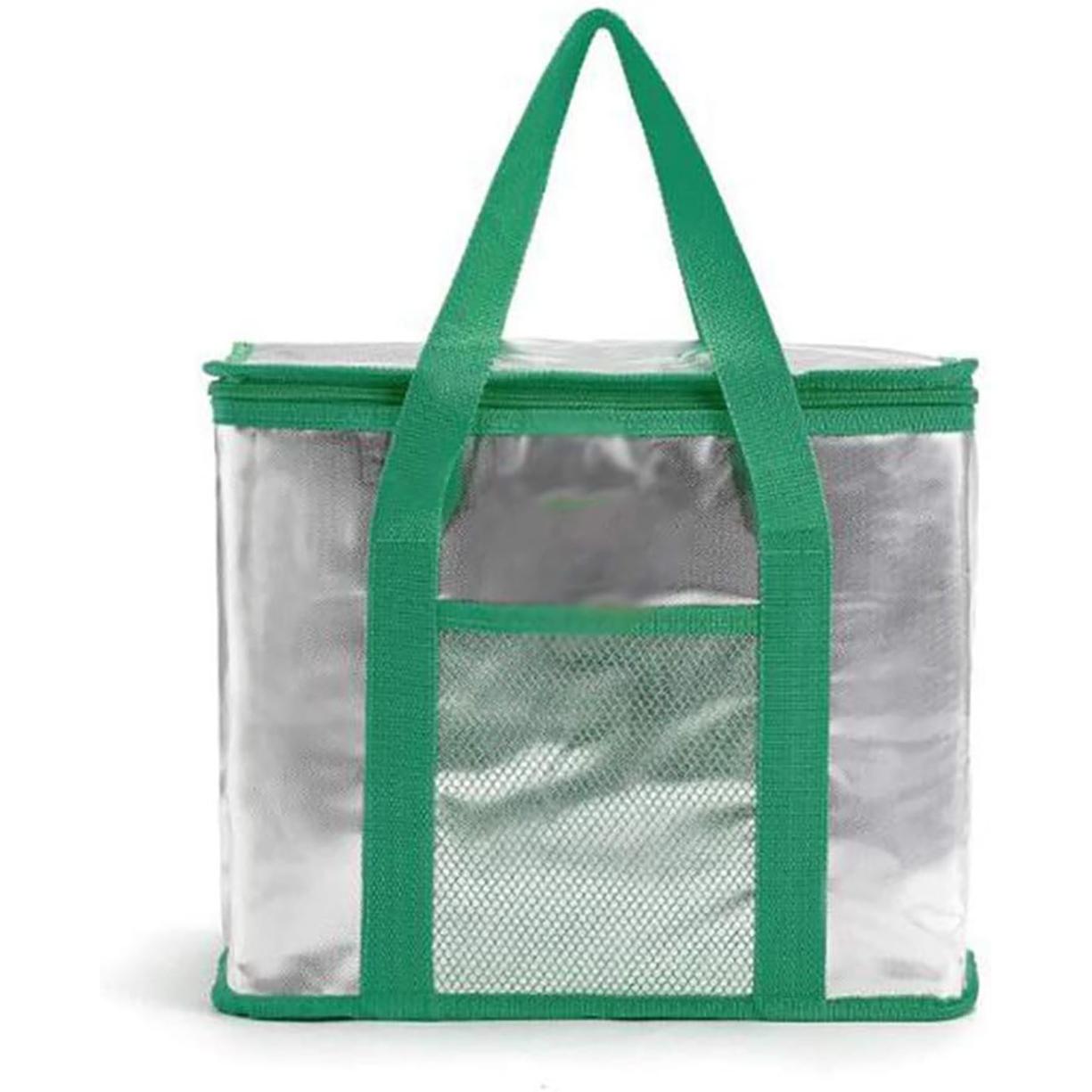 Bolsa Nevera Térmica Portátil con Cremallera y Asa Reforzada – 8L / 13L / 16L / 20L / 26L – Interior Aislante Metalizado – Ideal para Playa, Picnic, Camping y Compras- COLOR ALEATORIO