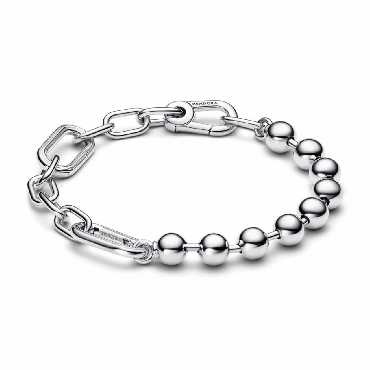 Pulsera Pandora ME de Eslabones Link y Cuentas Metálicas 592793C00