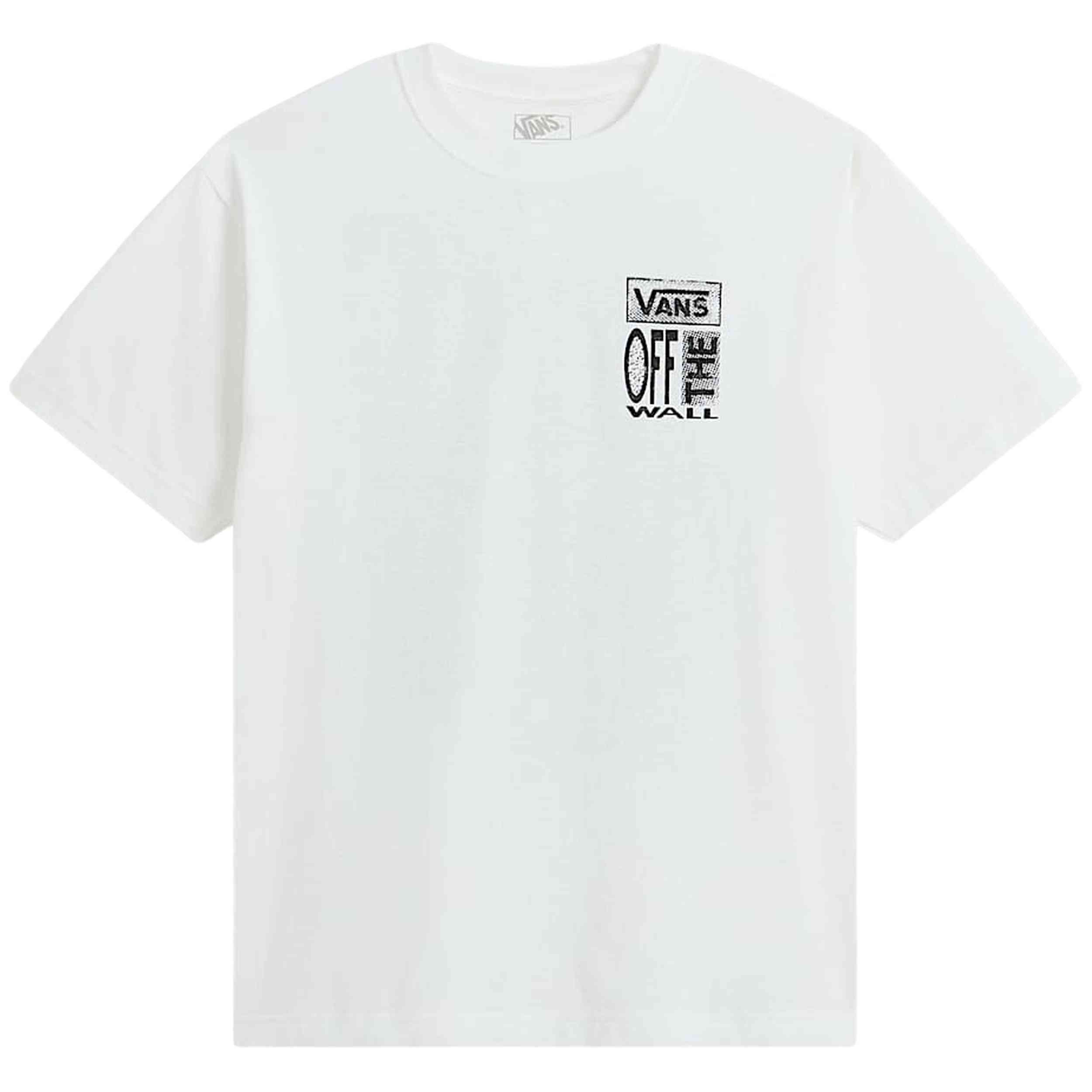 Camiseta De Manga Corta Vans modelo Cut and Paste SS Tee "White Black" para Hombre en color Blanco
