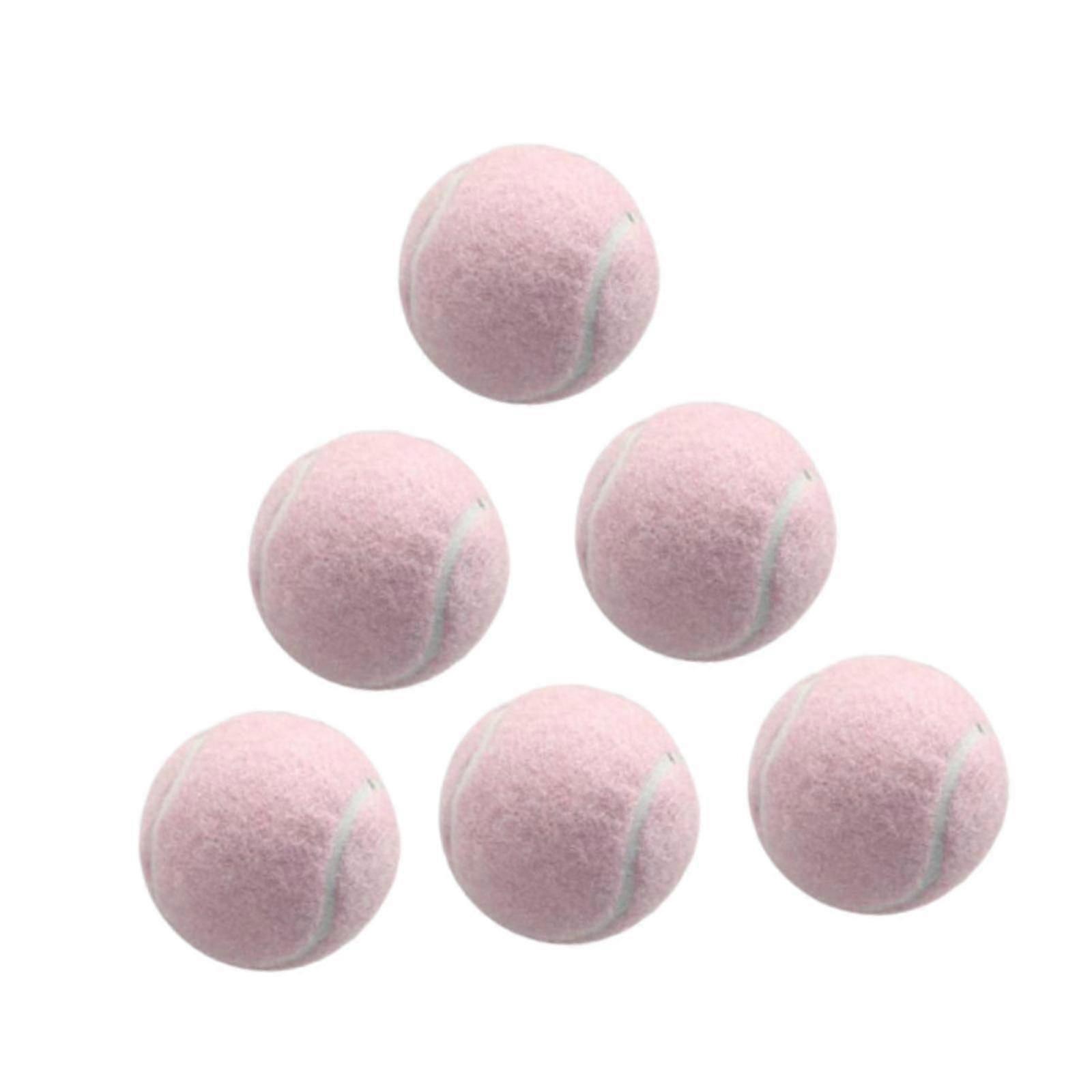 TK 6x Tennis Balls Training Balls Dogs Tennis Balls Professional Elastic Balls Wear Resistant for Sports Beginners Entertainment