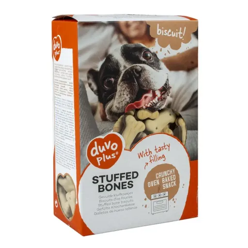 Duvo Plus Galletas en Forma de Huesos Rellenas para Perros (Perros , Snacks , Galletas) - 500 GR