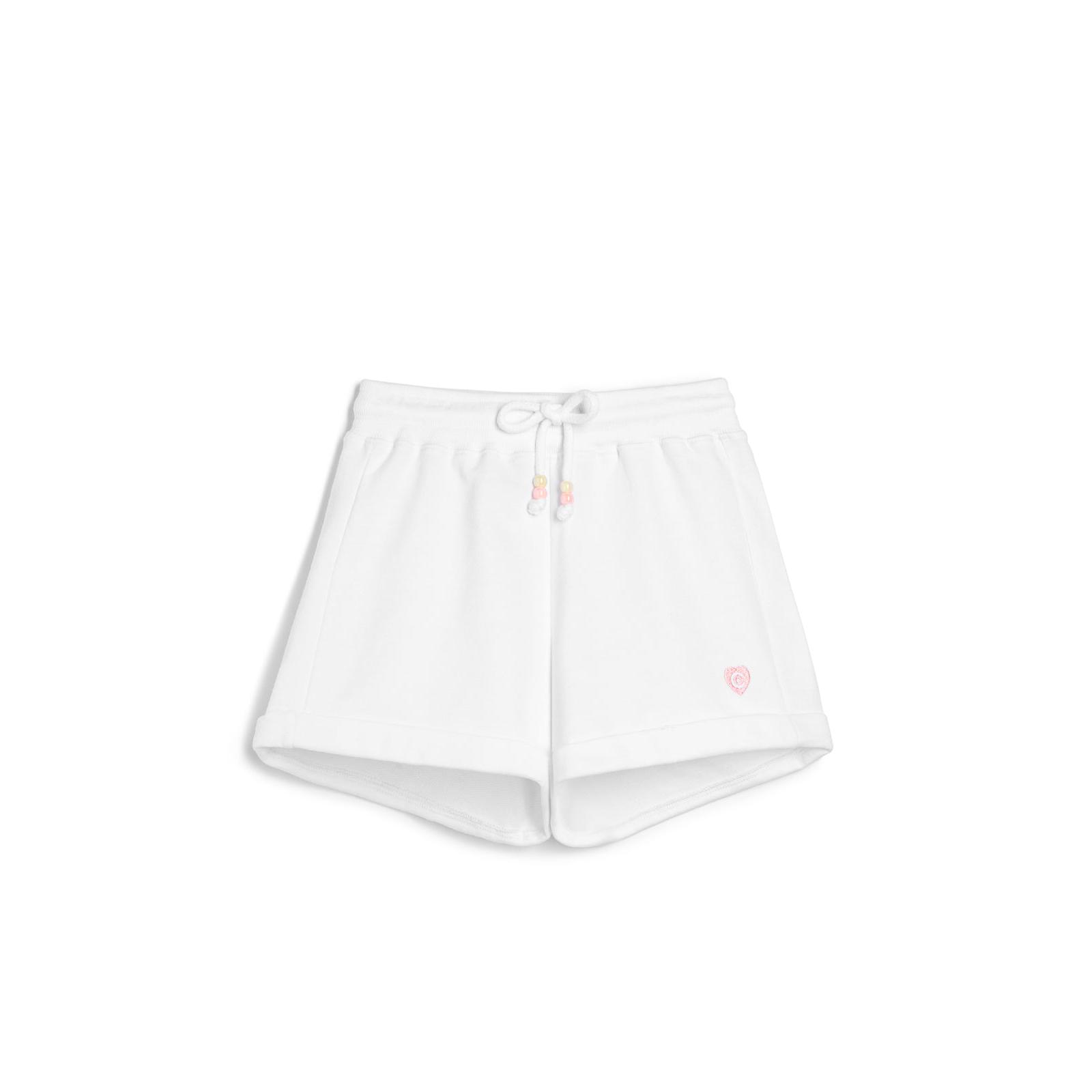 Conguitos - Pantalones Cortos de Niña con Logo Lateral en Rosa para Niña